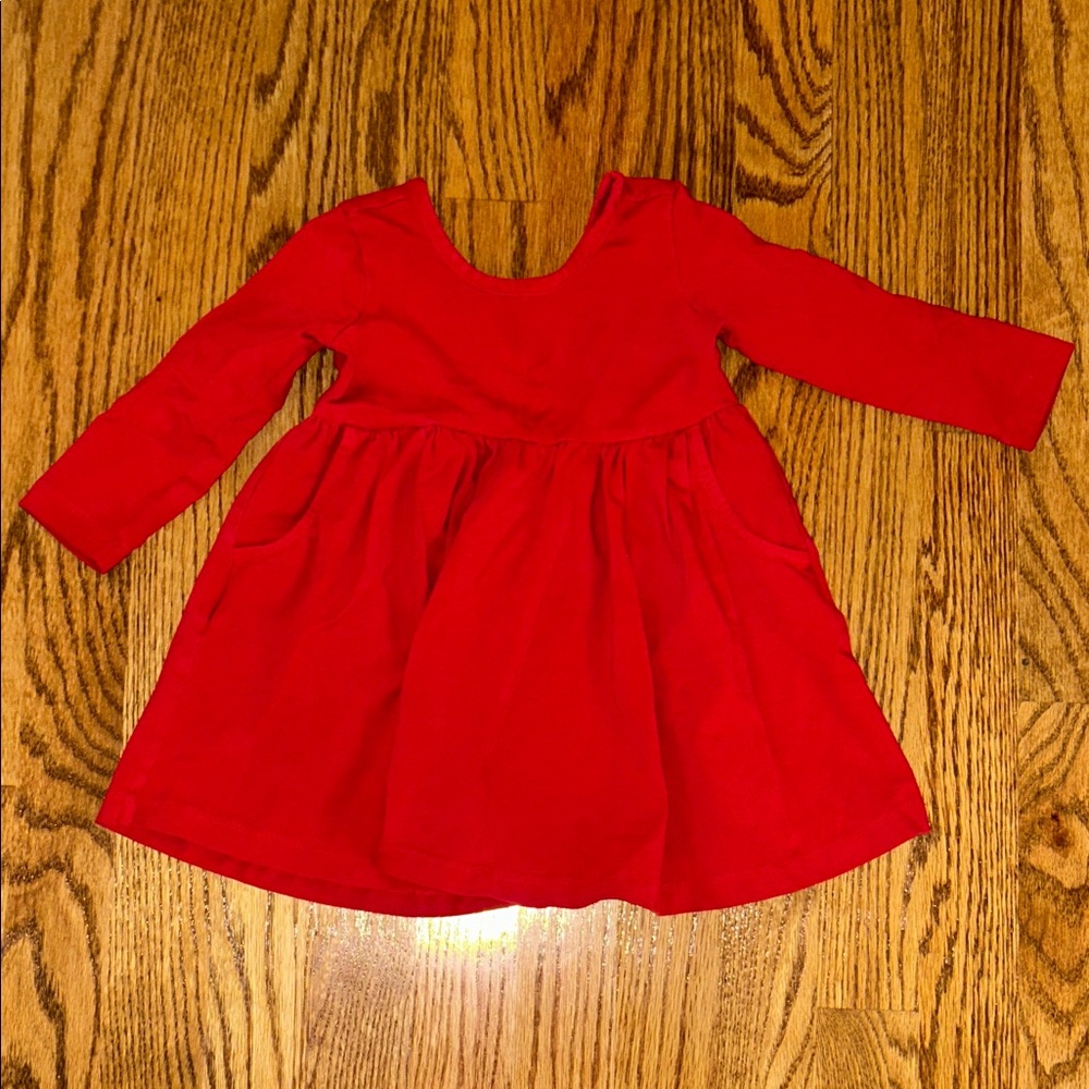 Hanna Andersson Vibrant Red Skater Dress